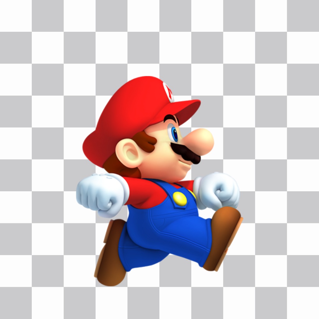 Mario Bros em suas fotos com este efeito livre ..
