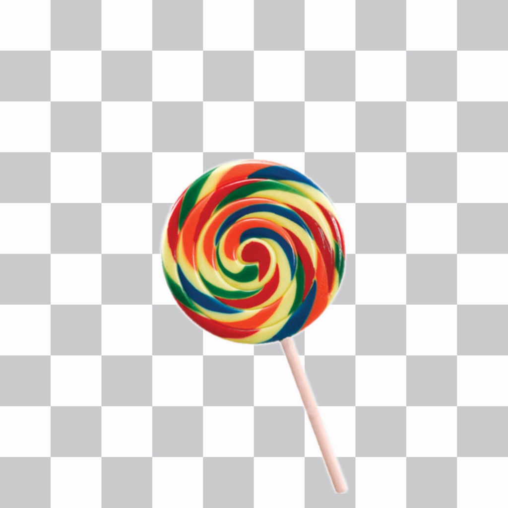 Lollipop com cores para colar em suas fotos ..