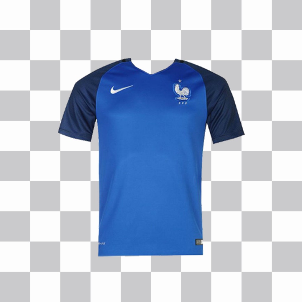 Efeito para adicionar o t-shirt France equipe sobre suas fotos ..