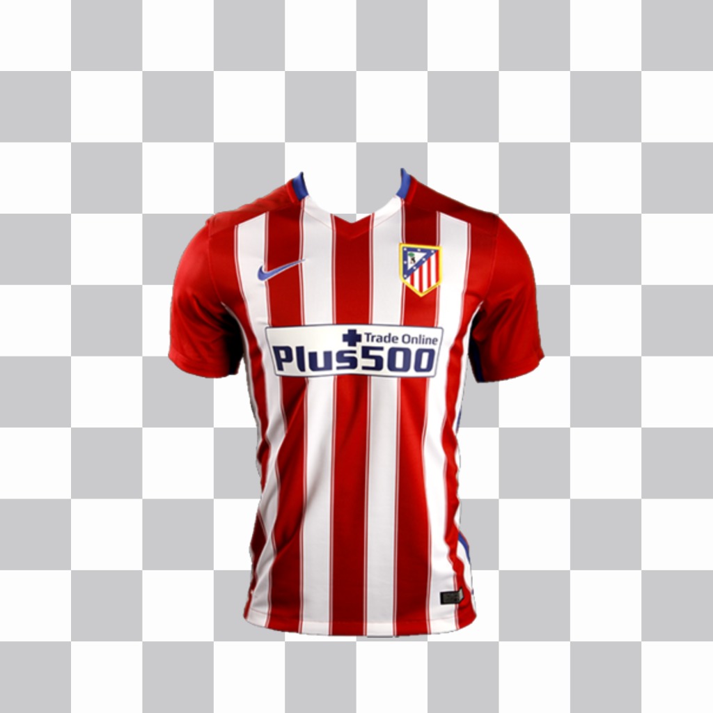 Cole a camisa do Atlético de Madrid em suas fotos como um efeito ..