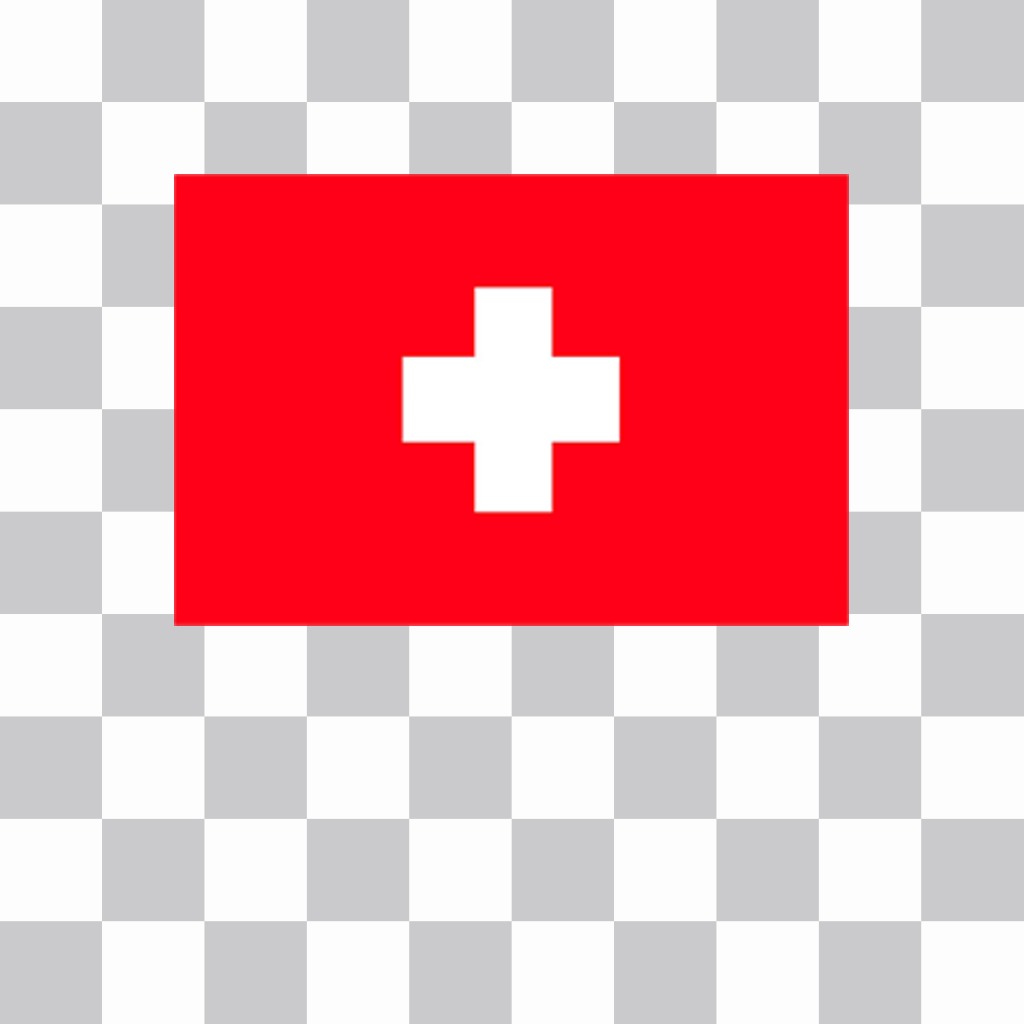Etiqueta para adicionar às suas fotos tha bandeira da Suíça para ..