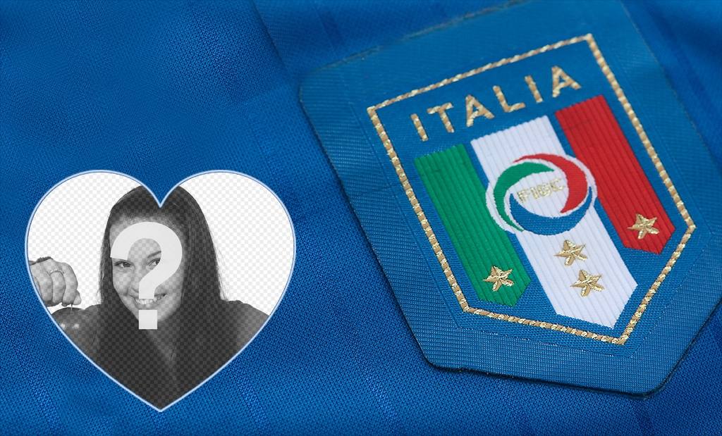 Suporta a equipa de futebol italiana com este fotomontagem para editar ..
