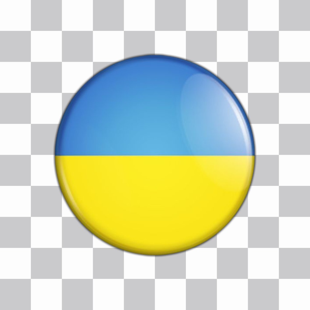 Ucrânia da bandeira da tecla para colar e decorar as suas fotos ..