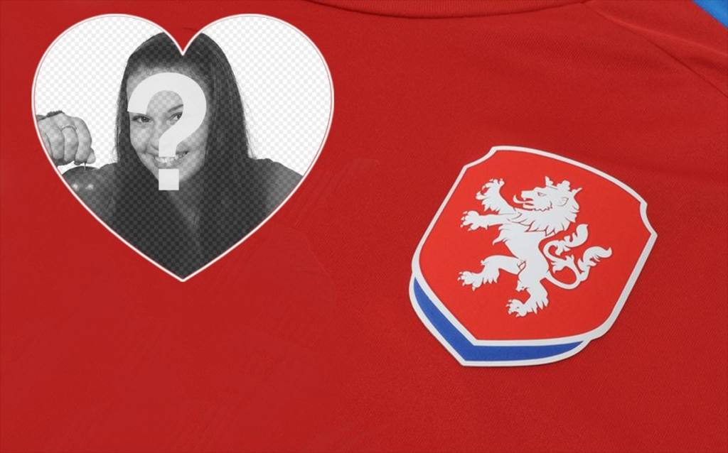 Suporta a equipa de futebol da República Checa com esta fotomontagem editável ..