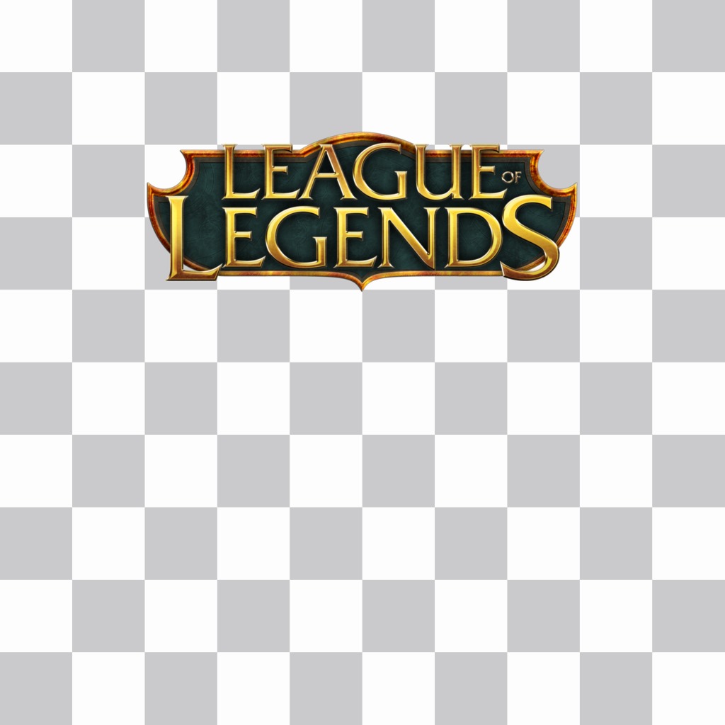 Tipo de logo do jogo League of Legends ..
