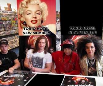 Colagem para colocar a sua foto no novo membro do Tokio Hotel.