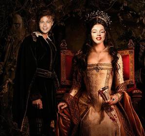 fotomontagem com um rei e uma rainha