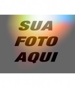 Filtrar fotos e cores de luz laranja pisca vermelho e azul