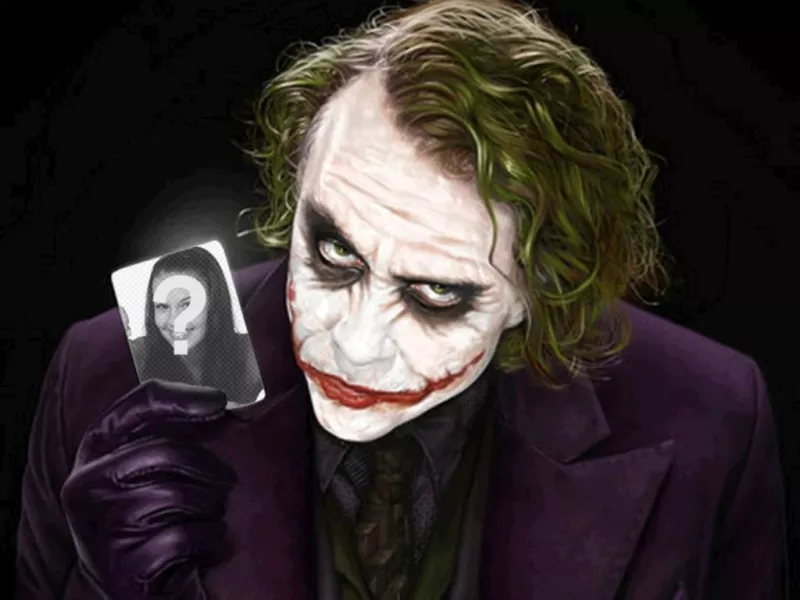 Receba um fácil e simples, este acabamento, montagem profissional livre, composto por Sua fotografia realizada por Joker, um antagonista do..