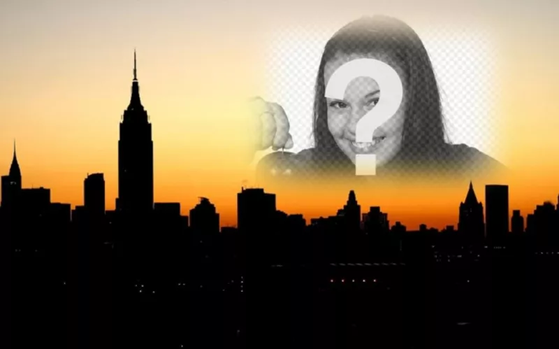 Coloque o seu cartão de fotos com a cidade de Nova York ao fundo. Carregar uma foto e criar o cartão e enviá-lo a partir da mesma..