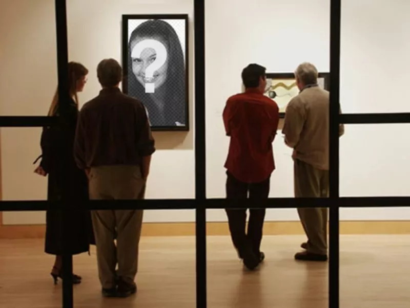 Fotomontagem para colocar sua foto em um museu..