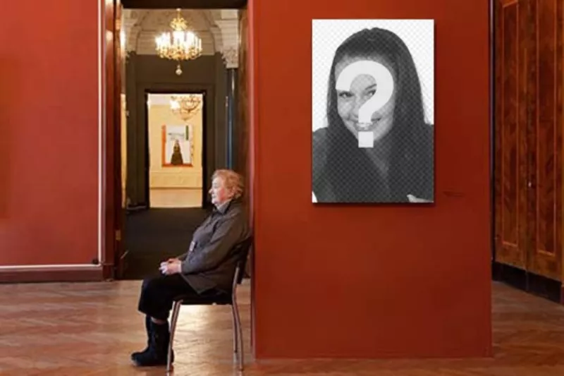 Fotomontagem para colocar sua foto em um museu..