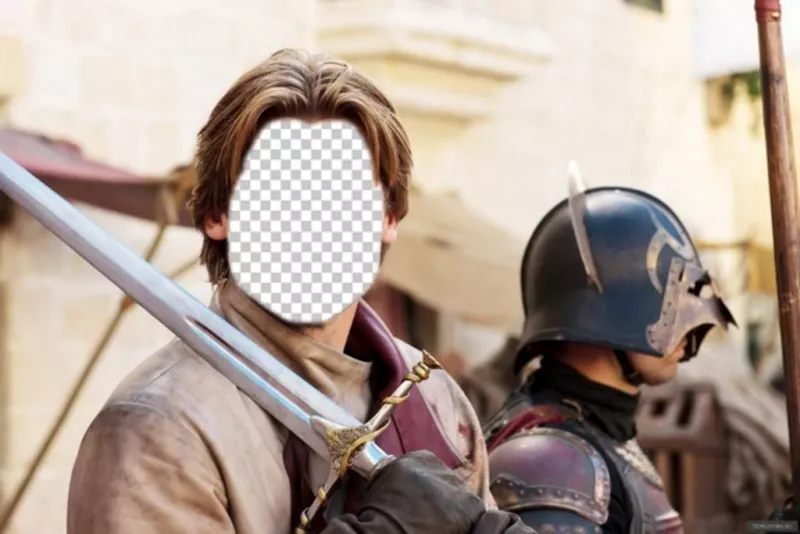 Criar esta fotomontagem colocar seu rosto em Jaime Lannister ..