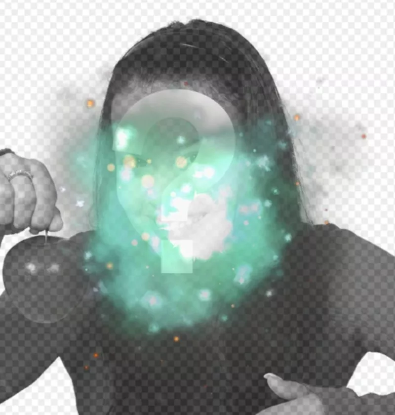 Edite suas fotos com um filtro de explosão de turquesa com brilhantes luzes e brilhos mágicos de uma forma simples e..