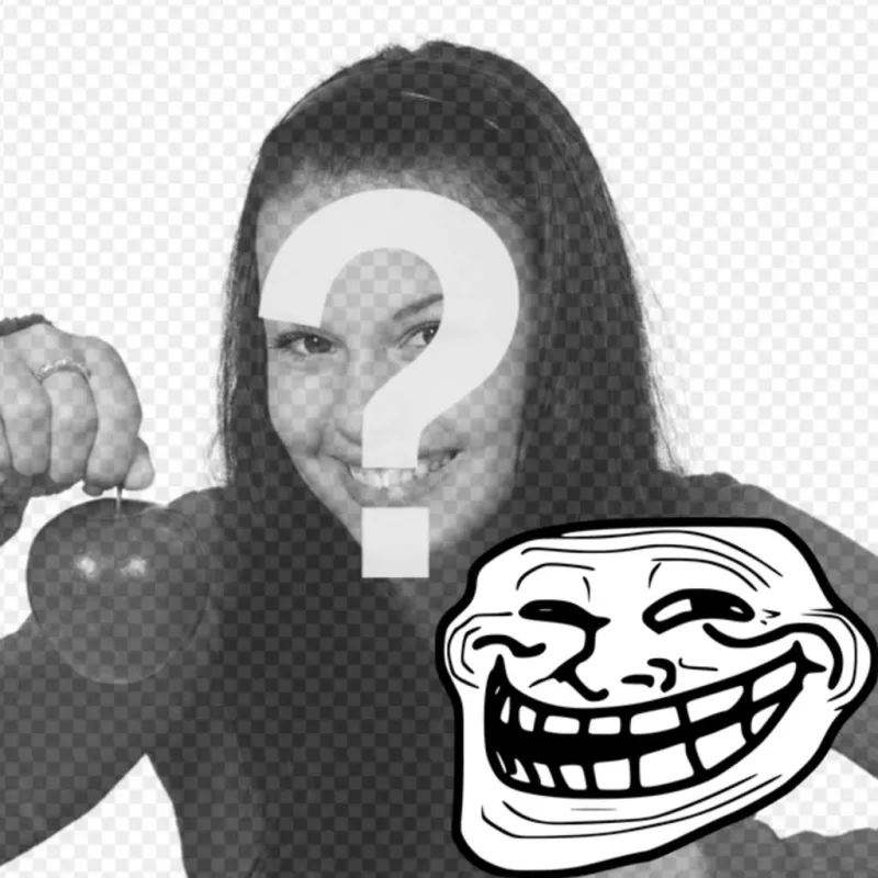 Fotomontagem para colocar o Troll Face Meme com sua foto. ..