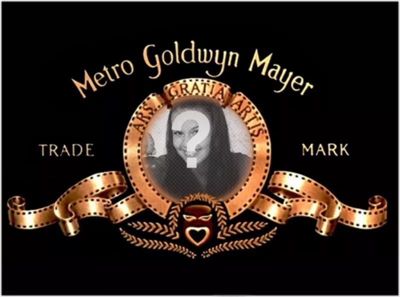 Fotomontagem para colocar sua foto no logotipo da Metro Goldwyn..