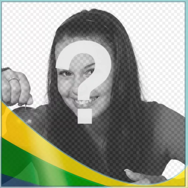 Efeito da foto para colocar cores do Brasil falg em sua foto ..