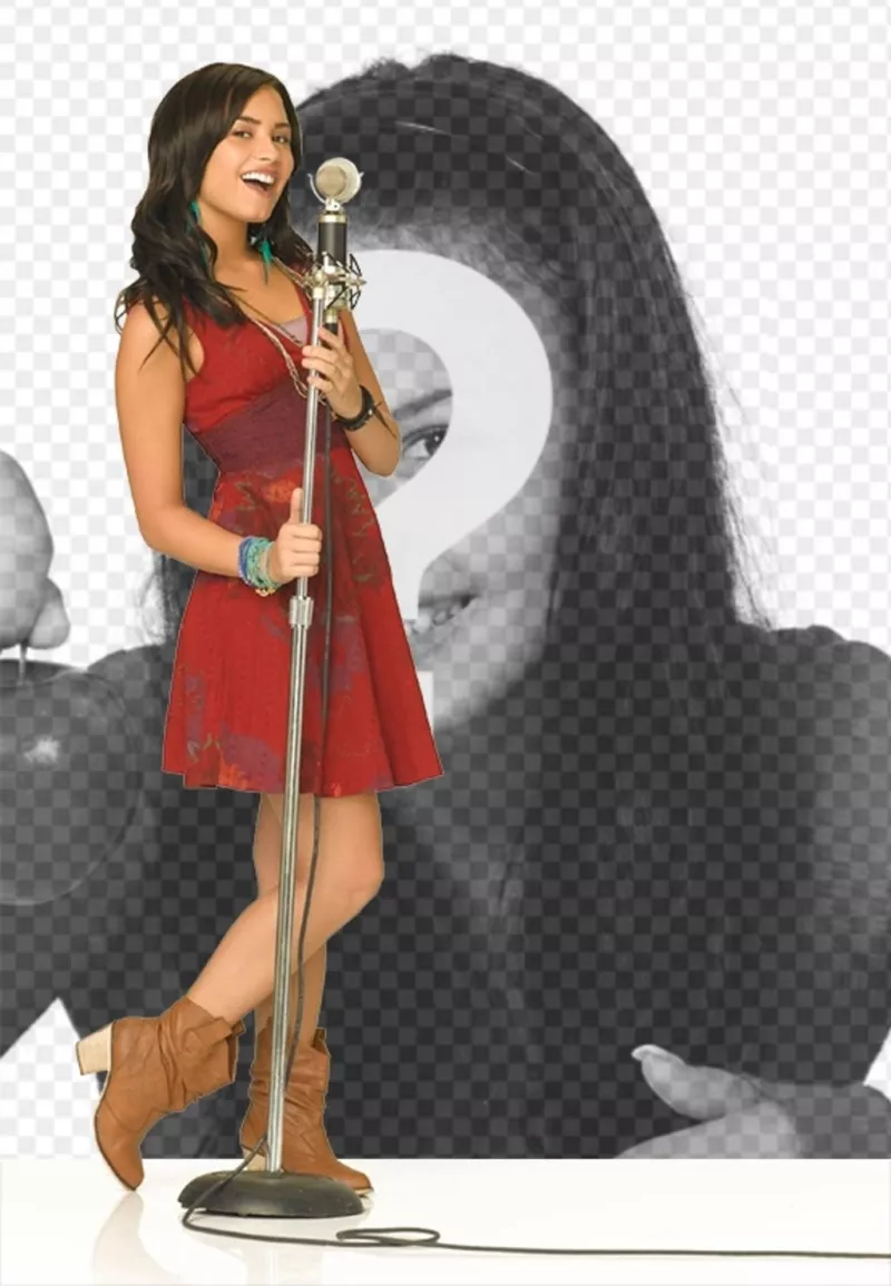 Fotomontagem de Camp Rock 2 com Demi Lovato cantando. Cante junto com Demi ..