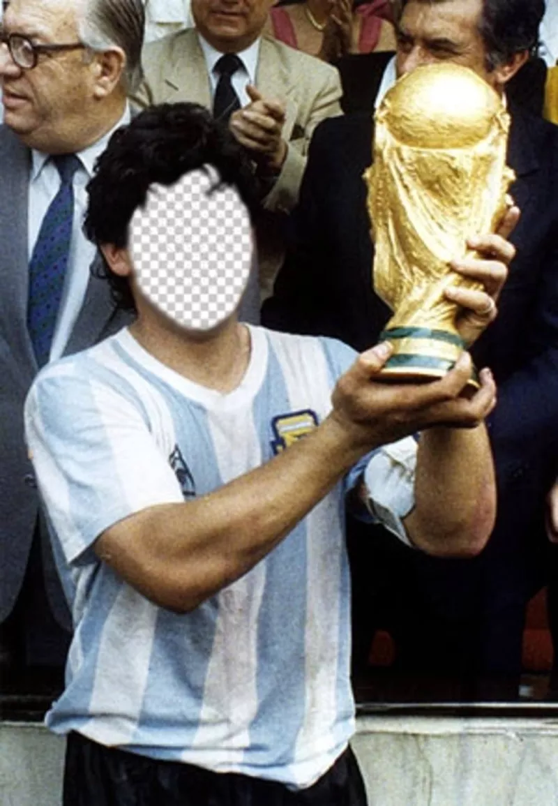 Torne-se em Diego Armando Maradona levantar o ..