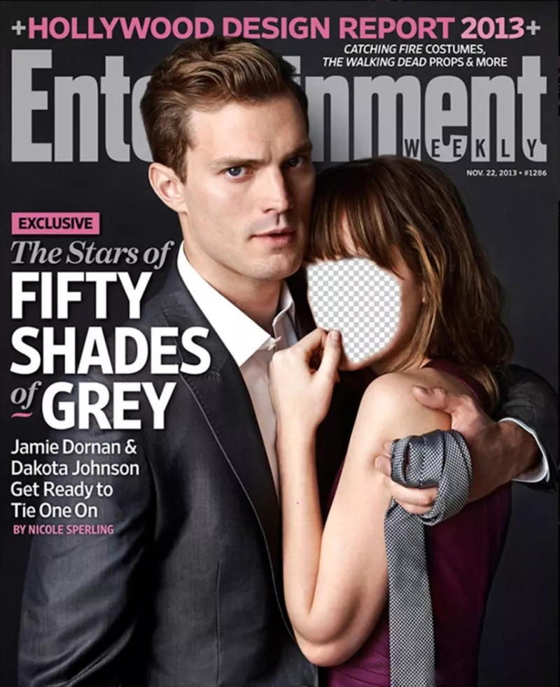 Fotomontagem de Fifty Shades of Grey com sua foto ..