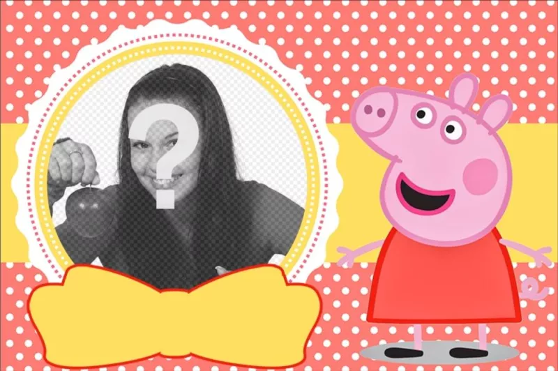 Colagem Peppa Pig para todlers ..