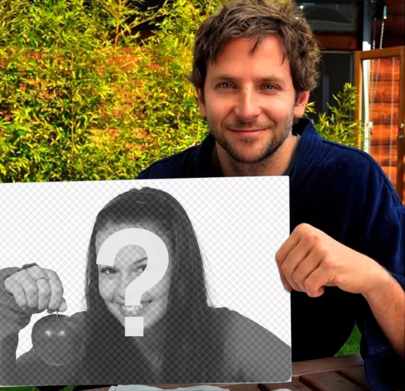 Coloque sua foto neste quadro realizada por Bradley Cooper. ..