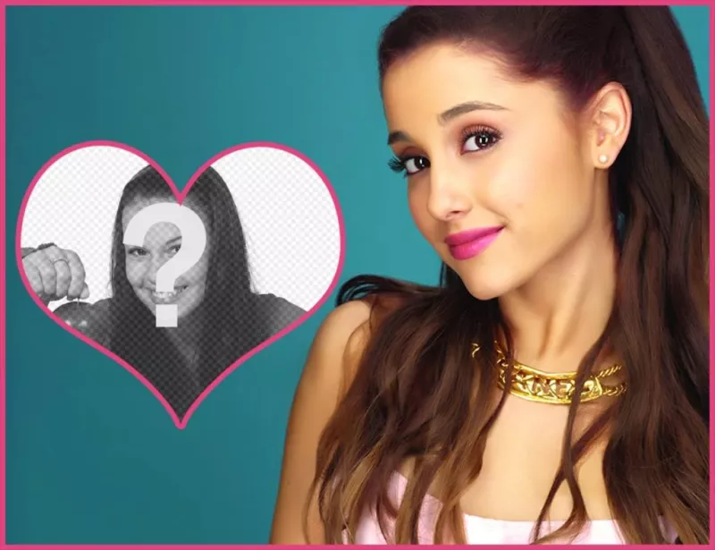 Fotomontagem com colagem de Ariana Grande Ariana Grande ..