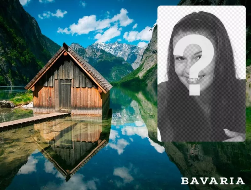 Bavaria cartão postal com uma imagem de um ..