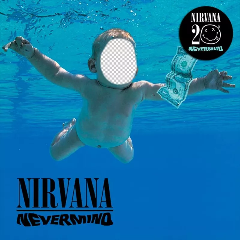 Fotomontagem com a capa do CD do Nirvana para editar ..