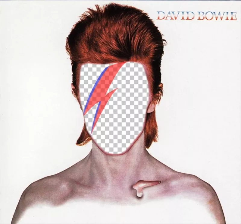 Fotomontagem com a capa do CD de David Bowie ..