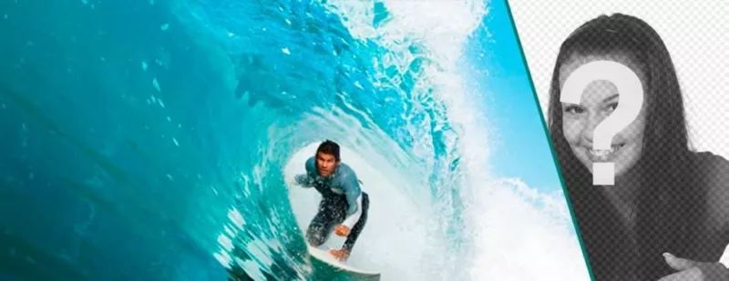 Capa personalizada foto no Facebook com uma imagem de um surfista ..