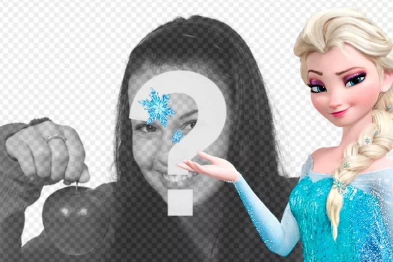 collage on-line para colocar sua foto com a princesa Elsa Frozen ..