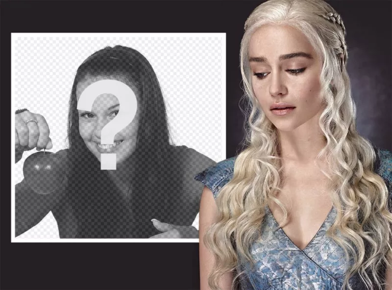 Efeito da foto com Daenerys Targaryen de Game of Thrones ..