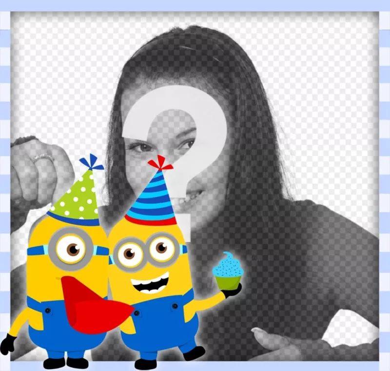 Frame original com Minion em uma festa de aniversário ..