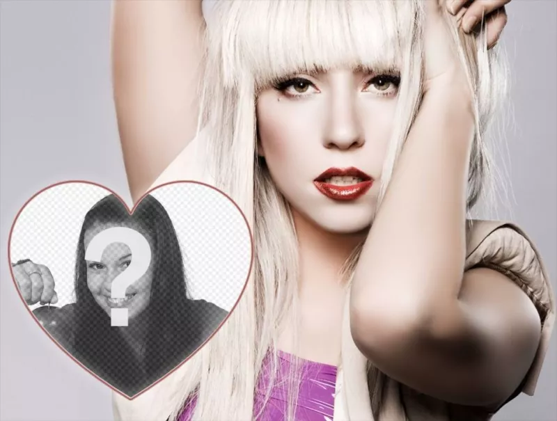 Efeito da foto para os fãs de Lady Gaga para editar ..