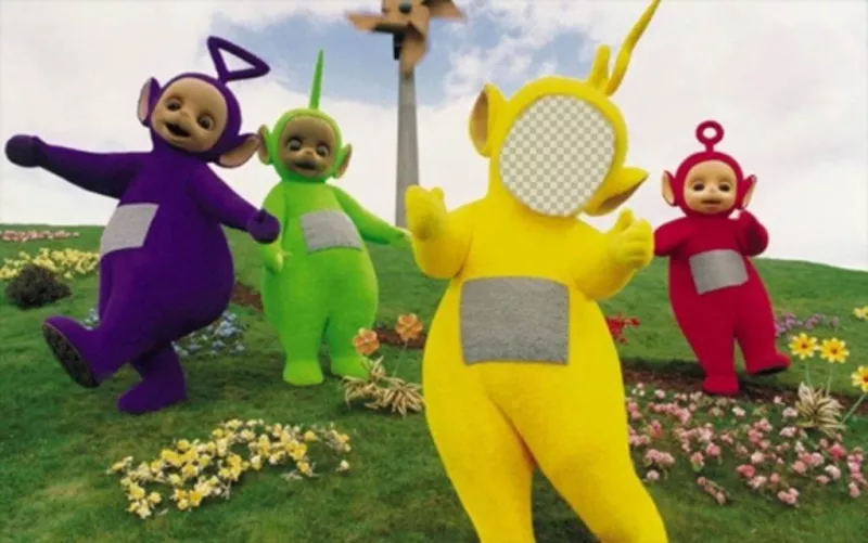 Fotomontagem dos Teletubbies para editar e colocar seu rosto ..