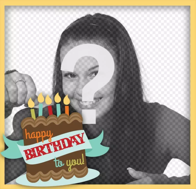 Felicita com este quadro com as palavras FELIZ ANIVERSÁRIO ..