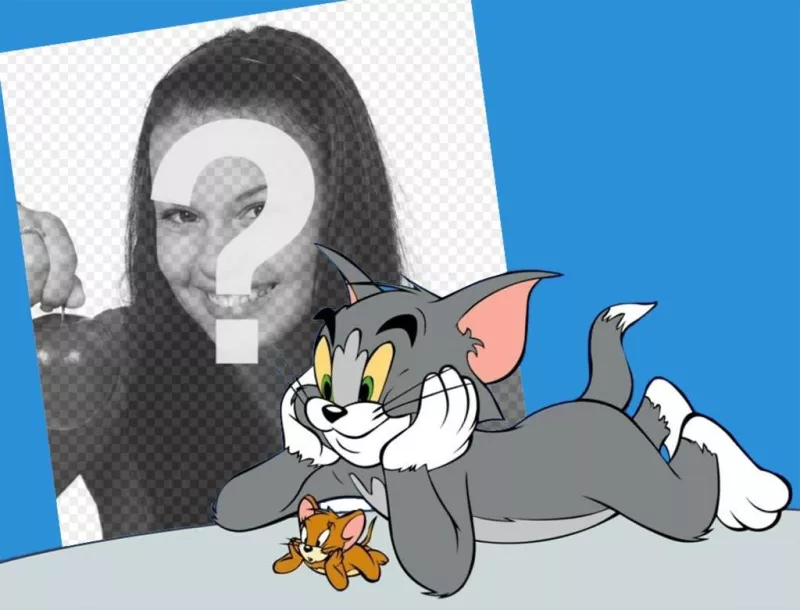 Sua foto com Tom e Jerry com esta foto efeito ..