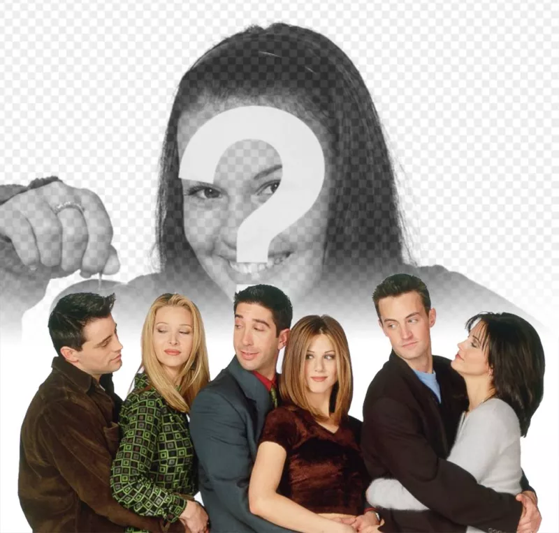 Sua foto com os personagens de amigos neste efeito da foto ..