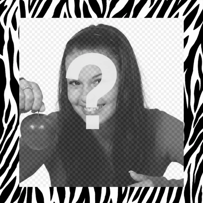 editável foto com design zebra para decorar suas imagens ..