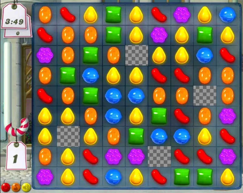 colagem engraçado para adicionar quatro fotos no jogo Candy Crush ..