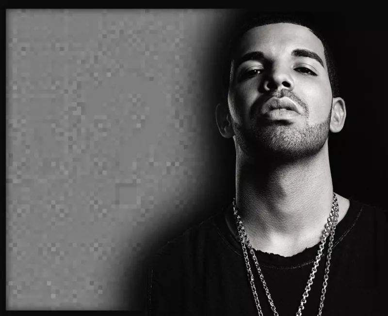 Envie sua foto com Drake editar este efeito de foto em linha ..