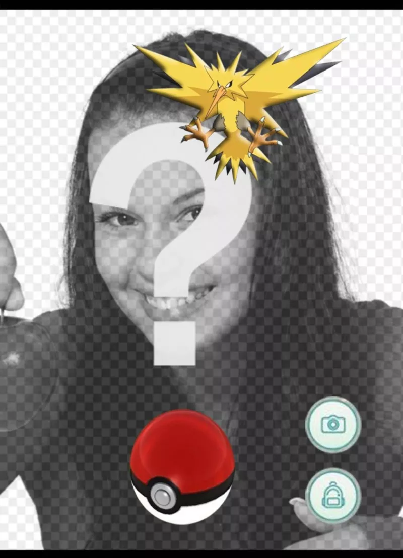 Apanhar o eléctrico Pokemon Zapdos com esta fotomontagem editável ..