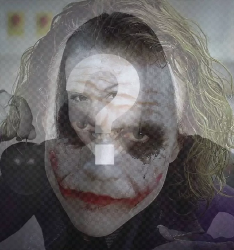 Joker filtro para sua foto online ..