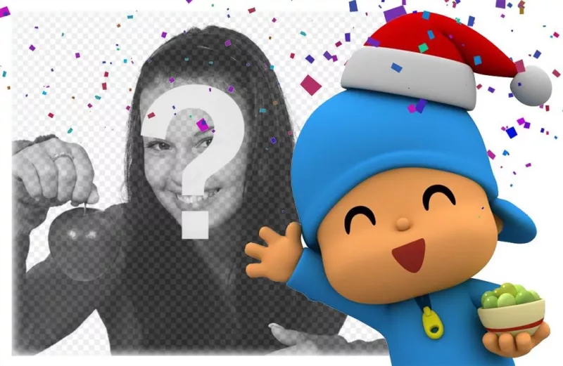 efeito Natal com Pocoyo para editar com um de sua foto para ..