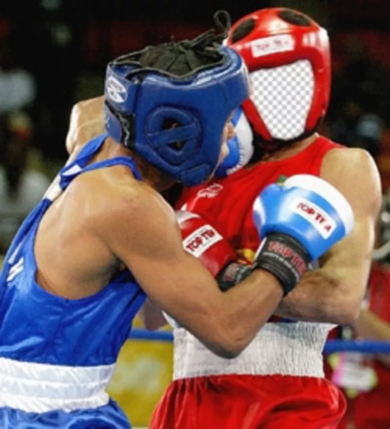 Fotomontagem que permite que você se vê como um pugilista profissional ..