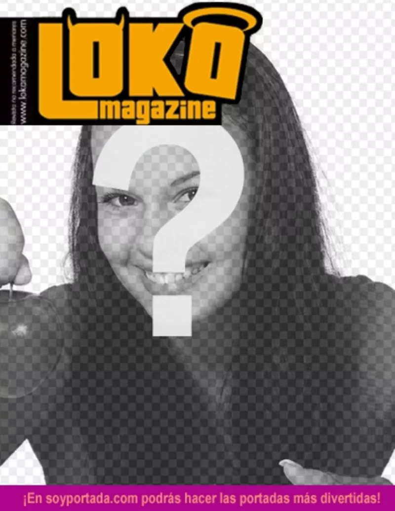 lokamagazine capa personalizada com foto. Edite esta linha de brincadeira, basta fazer o upload de uma imagem. Você pode adicionar um texto montagem feita com esta revista de..