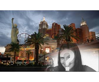 fotomontagem fazer uma colagem com new rk city em vegas