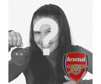 colagem colocar escudo arsenal em sua foto perfeito colocar seu avatar