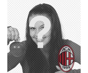 fotomontagem colocar o emblema ac milan na sua foto